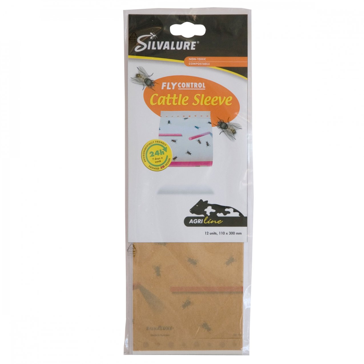 Ловушка для мух 110х300мм 10шт в упак.